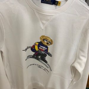 Polo alpine bear ski crewneck sweater NWT